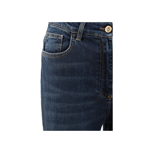 Jeans Donna skinny cinque tasche Jeans scuro Elisabetta Franchi- Francavilla Moda